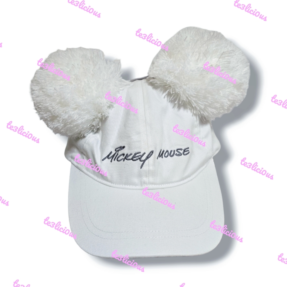 DISNEY TOKYO MICKEY POMPOM BASEBALL CAP HAT